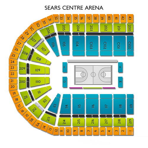 Sears Center Seating Chart