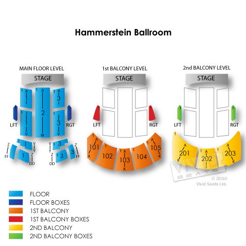 Hammerstein Ballroom Nyc Seating Chart