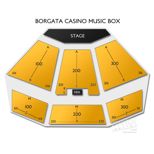 Borgata Event Center Seating Map - Printable Online