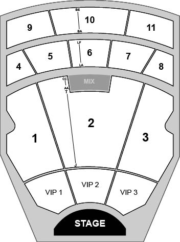 Palazzo Theatre at the Venetian Las Vegas Venue Map