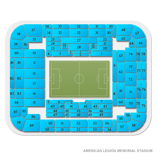 American Legion Memorial Stadium Venue Map