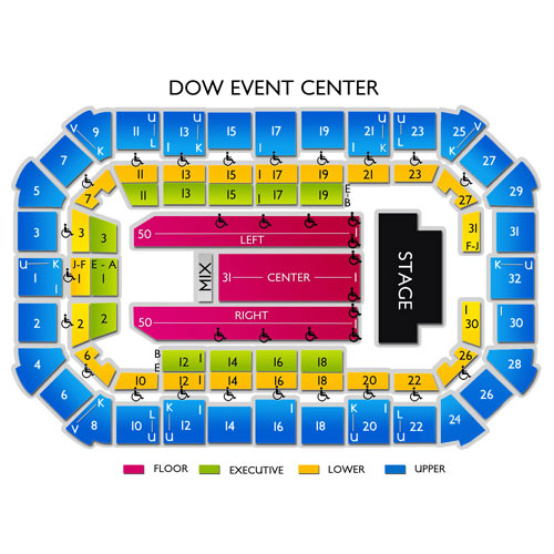 Dow Event Center Seating Chart Seating Charts Tickets - vrogue.co