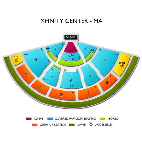 Xfinity Center Hartford Seating Chart