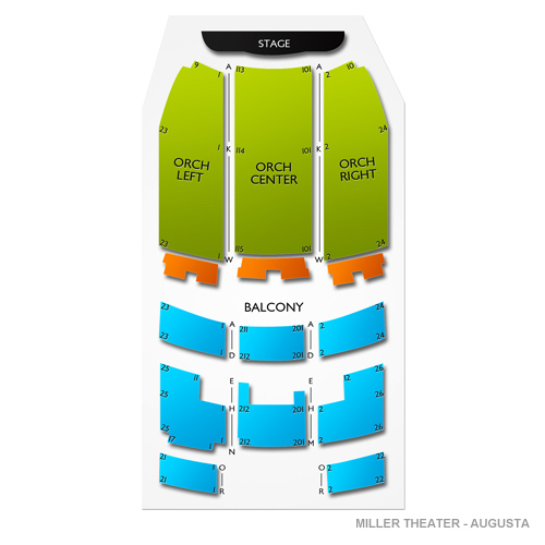 Miller Theater Augusta Seating Chart