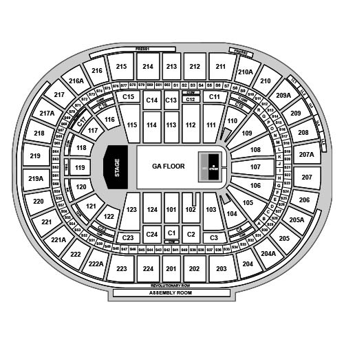 Wells Fargo Center - PA Venue Map