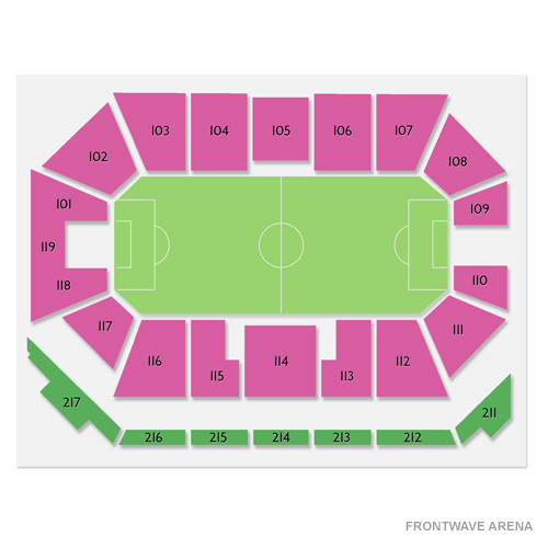 Frontwave Arena Venue Map