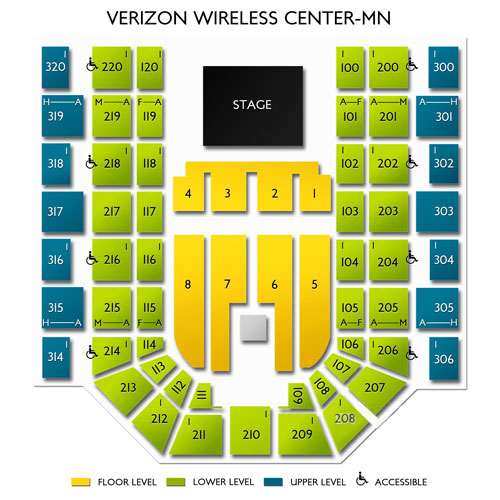 Verizon Wireless Center Mankato Mn Seating Chart