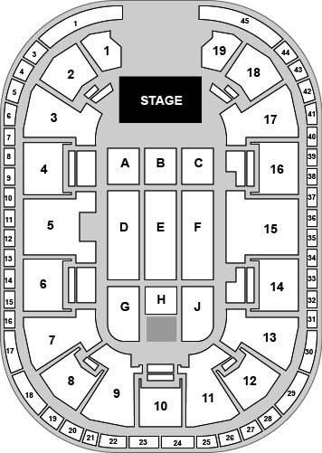 Motorpoint Arena - Nottingham Venue Map