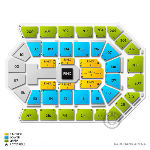 Dignity Health Arena Venue Map