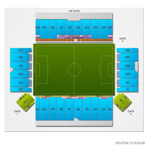 Chase Stadium Venue Map