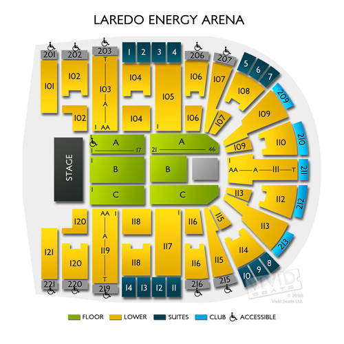 Laredo Energy Arena Wwe Seating Chart