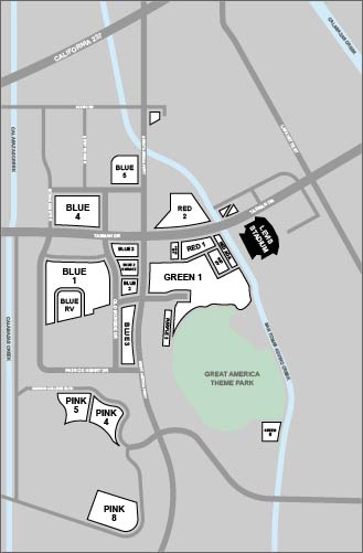 Levi's Stadium Parking Venue Map