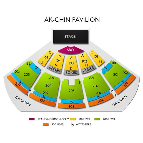 Talking Stick Resort Amphitheatre Venue Map