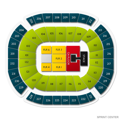 Sprint Center Seating Chart Michael Buble
