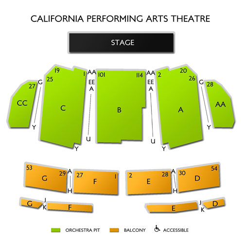 California Theatre Seating Chart