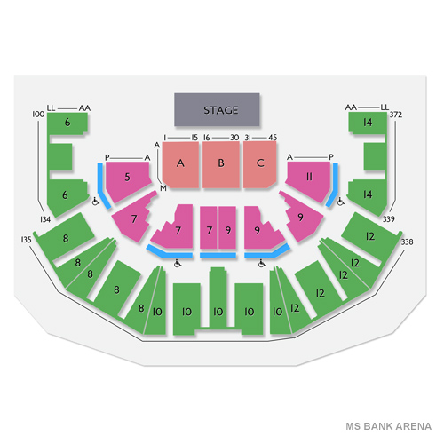 M&S Bank Arena Liverpool Venue Map