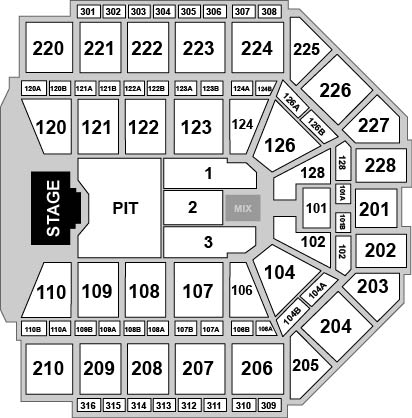Van Andel Arena Venue Map