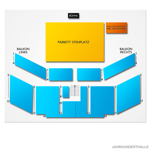 Jahrhunderthalle Venue Map