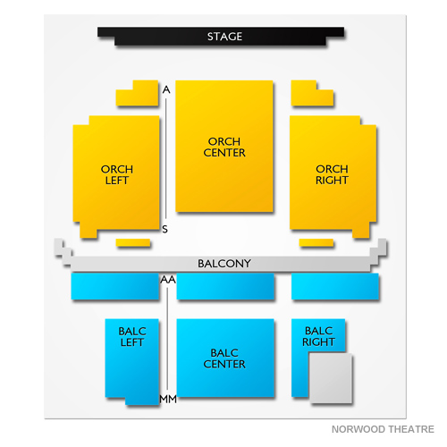 Norwood Theatre Venue Map