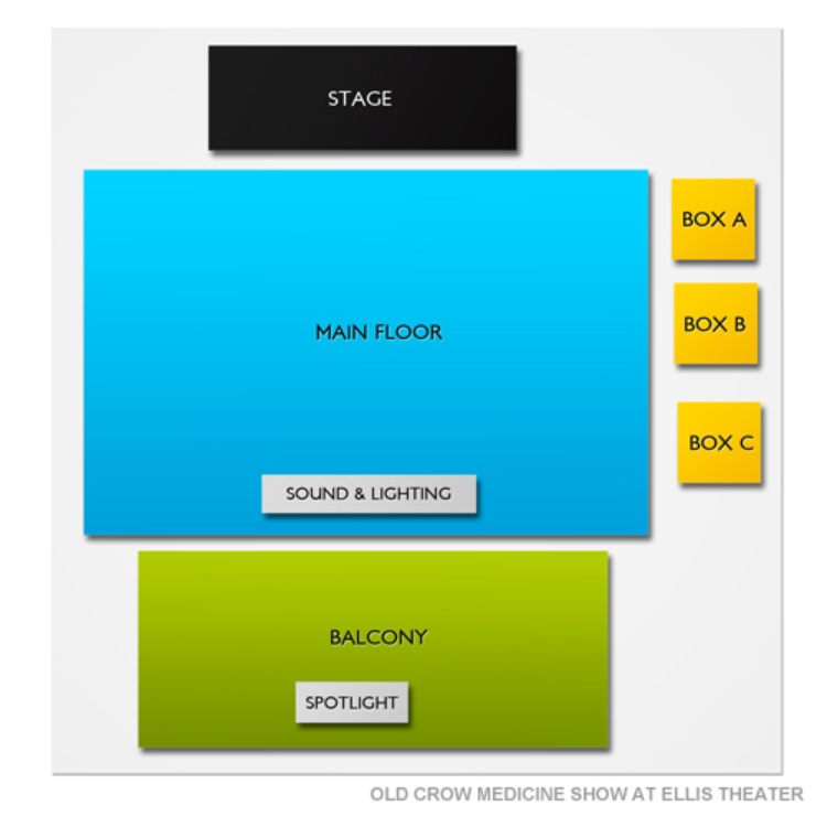 Ellis Theater Venue Map