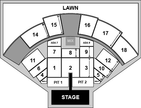 CCNB Amphitheatre at Heritage Park Venue Map