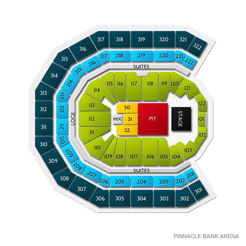 Pinnacle Bank Arena Seating Chart Garth Brooks