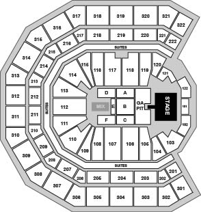 Pinnacle Bank Arena Venue Map