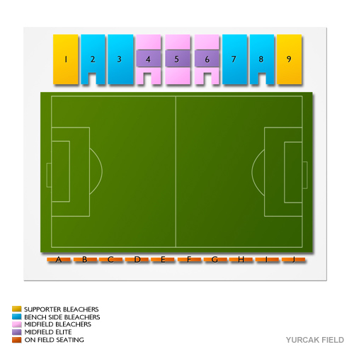 Yurcak Field Seating Chart