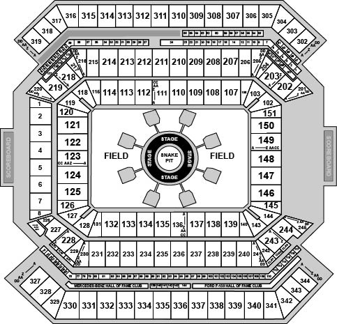 Raymond James Stadium Venue Map