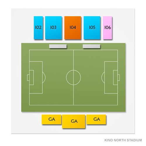 Kino Sports Complex - Kino North Stadium Venue Map