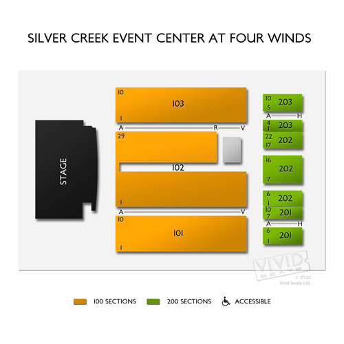 Silver Creek Event Center at Four Winds Seating Chart Vivid Seats