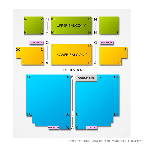 Walker Theatre Chattanooga Seating Chart