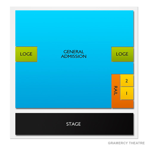 Gramercy Theatre Venue Map