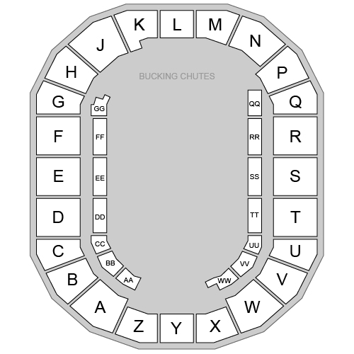 Utah State Fairgrounds - Days of 47 Arena Venue Map