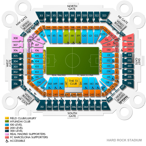 Hard Rock Stadium Venue Map