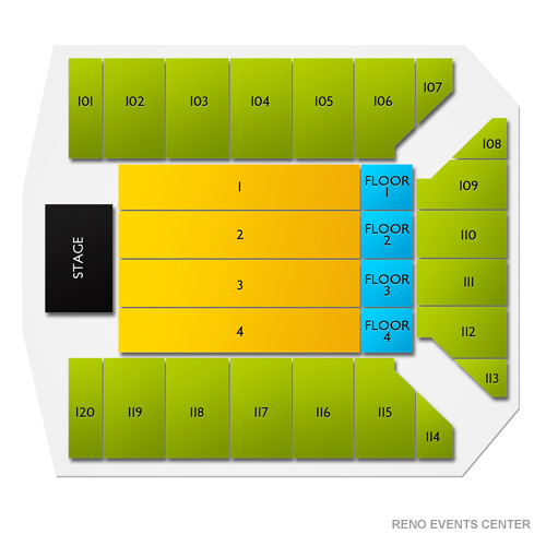 Reno Events Center Venue Map