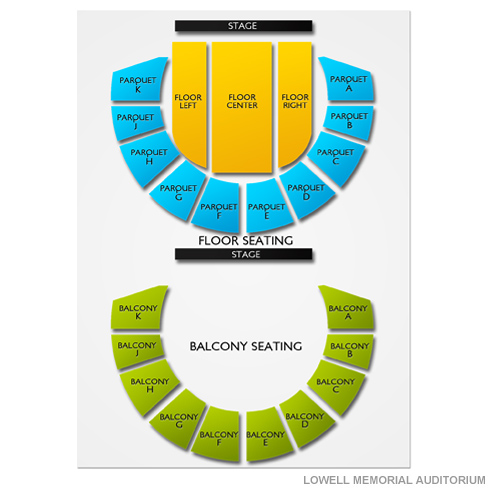 Lowell Memorial Auditorium Venue Map