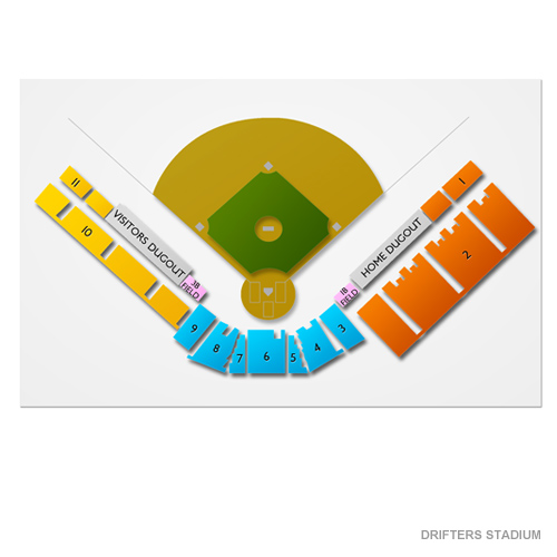 Drifters Stadium Venue Map