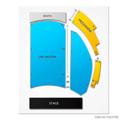 Emelin Theatre Venue Map