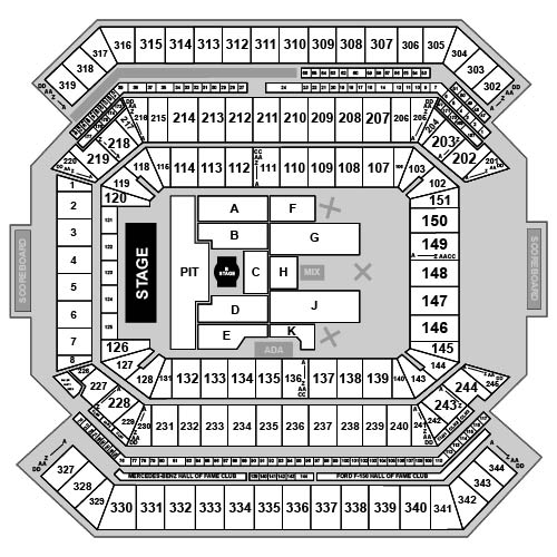 Raymond James Stadium Venue Map