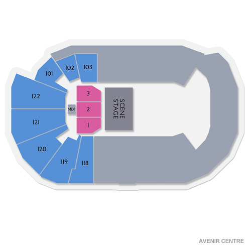 Avenir Centre Venue Map