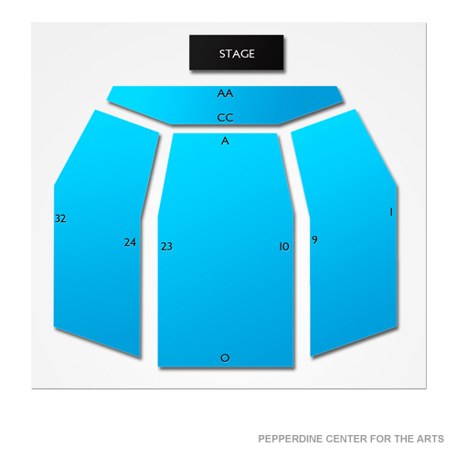 Smothers Theatre at Pepperdine Center for the Arts Seating Chart ...