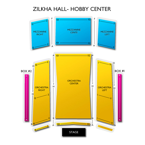 Zilkha Hall Seating Chart