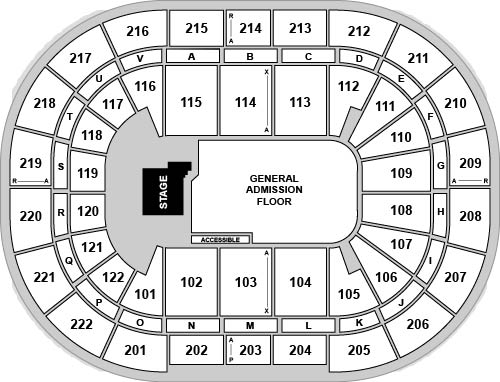 AO Arena Venue Map