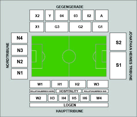 Stadion am Bollenfalltor Venue Map