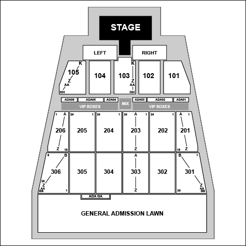 Maine Savings Amphitheater Venue Map