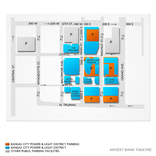 The Midland Theatre Parking Venue Map