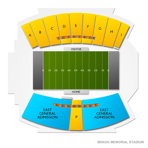 Bragg Memorial Stadium Seating Chart