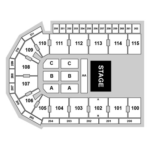United Wireless Arena Venue Map