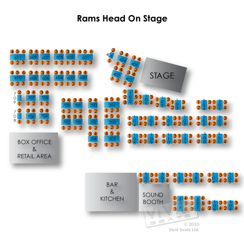 Rams Head Live Baltimore Seating Chart